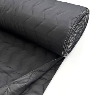 Stepped fabric ZIG ZAG black