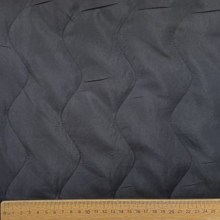 Stepped fabric ZIG ZAG black