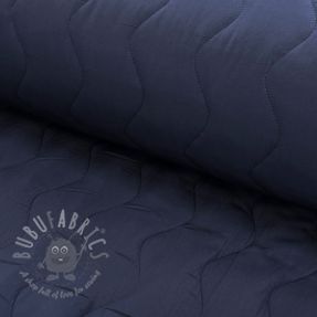 Stepped fabric ZIG ZAG navy