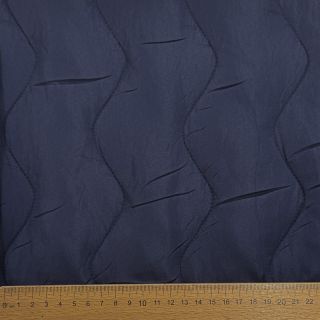 Stepped fabric ZIG ZAG navy