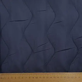 Stepped fabric ZIG ZAG navy