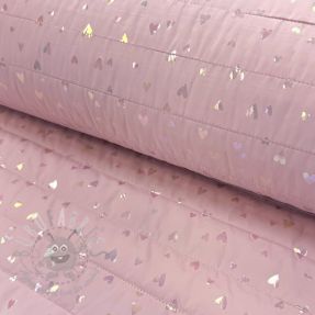 Stepped fabric FOIL Hearts