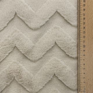 Fleece Abstract beige