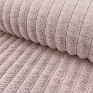 Faux fur Stripes Luxe old rose