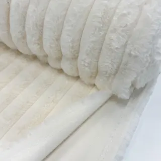 Faux fur Stripes Luxe ecru