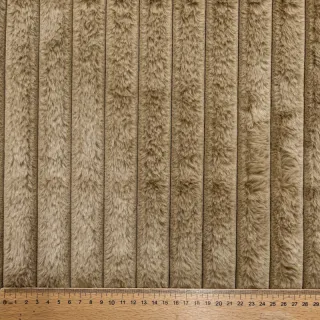 Faux fur Stripes Luxe beige