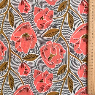 Cotton fabric VOILE Timi flowers