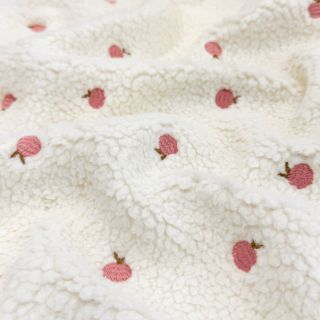 Coat fabric TEDDY JACQUARD EMBROIDERY Patches