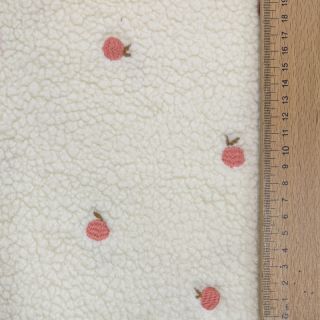 Coat fabric TEDDY JACQUARD EMBROIDERY Patches
