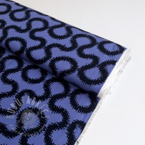 Viscose STRETCH Abstract blue