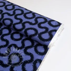 Viscose STRETCH Abstract blue