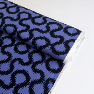 Viscose STRETCH Abstract blue
