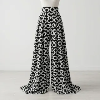 Viscose STRETCH Abstract black