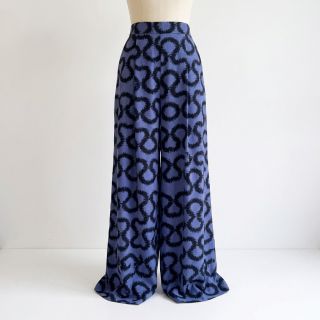 Viscose STRETCH Abstract blue