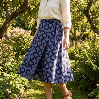 Viscose STRETCH Abstract blue