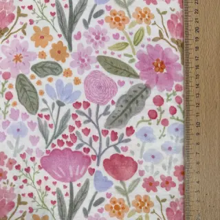 Double gauze/muslin Flowers pink dream digital print