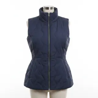Stepped fabric ZIG ZAG navy