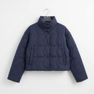 Stepped fabric ZIG ZAG navy