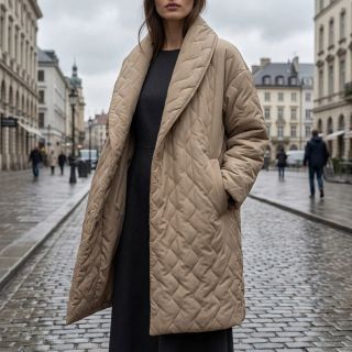 Stepped fabric ZIG ZAG beige