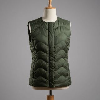 Stepped fabric ZIG ZAG army green