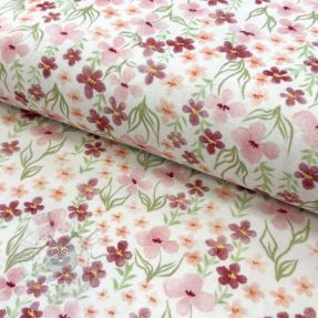 Double gauze/muslin Flowers Sisi digital print