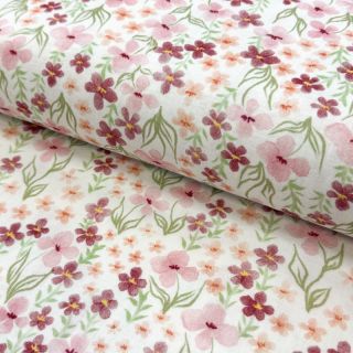 Double gauze/muslin Flowers Sisi digital print