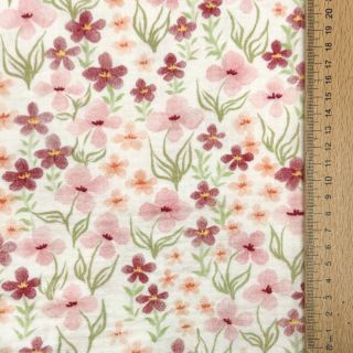 Double gauze/muslin Flowers Sisi digital print