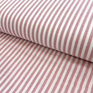 Double gauze/muslin YARN DYED Summer stripe rose