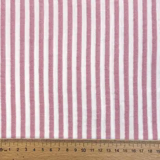 Double gauze/muslin YARN DYED Summer stripe rose