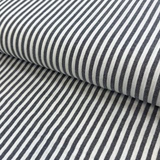 Double gauze/muslin YARN DYED Summer stripe navy