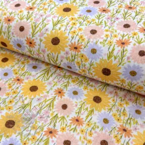 Double gauze/muslin Flowers Hot summer digital print
