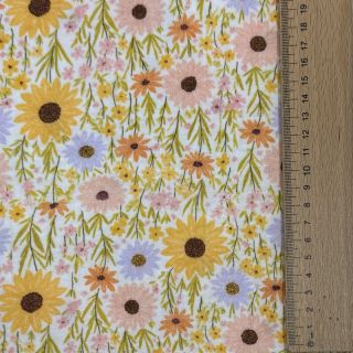 Double gauze/muslin Flowers Hot summer digital print