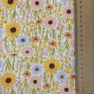 Double gauze/muslin Flowers Hot summer digital print