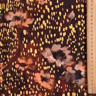 Viscose SATIN Abstract flow digital print