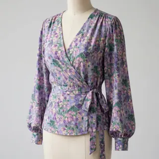 Viscose SATIN Flowers Jamie digital print