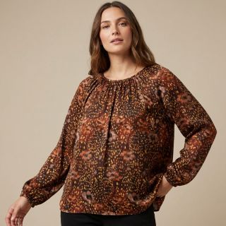 Viscose SATIN Abstract flow digital print