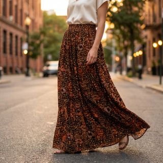 Viscose SATIN Abstract flow digital print