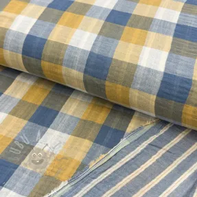Double gauze/muslin DOUBLE SIDED Summer Check