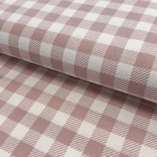 Cotton fabric FLANNEL BIG Check light pink