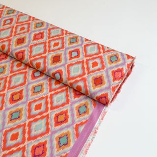 Viscose RADIANCE Abstract orange digital print