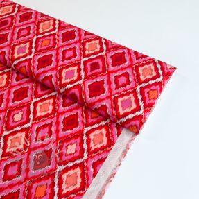 Viscose RADIANCE Abstract red digital print