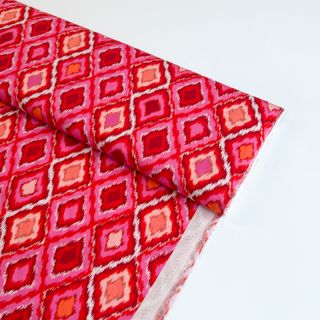 Viscose RADIANCE Abstract red digital print