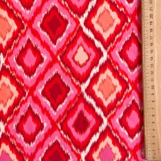Viscose RADIANCE Abstract red digital print