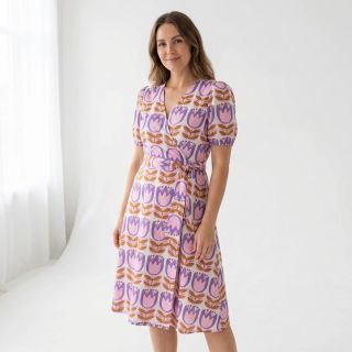 Viscose ECOVERO Flowers Celia white