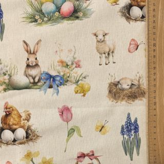 Decoration fabric Easter Garden Joy digital print