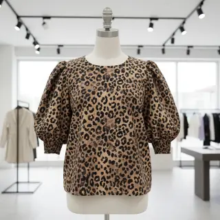 Cotton fabric VISCOSE Animal skin digital print