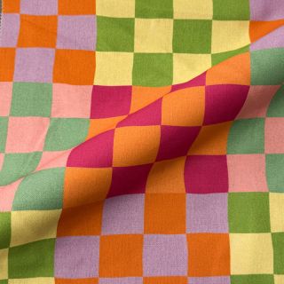 Decoration fabric Joyful Block Patch digital print