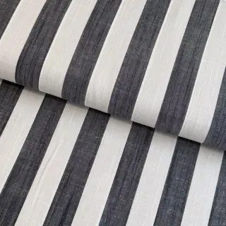 Viscose YARN DYED Stripes BIG navy