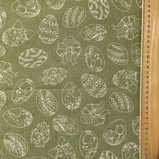 Decoration fabric Linenlook premium Easter Egg Tale