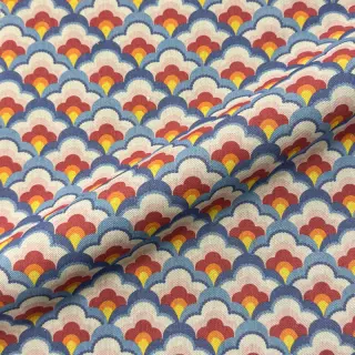 Decoration fabric Linenlook Graphic Flower Scale digital print